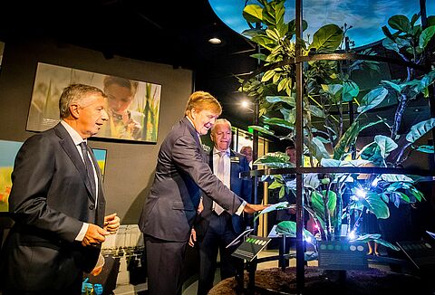 Eröffnung des Informationszentrums und königliche Ehrung des Koppert-Vorstands